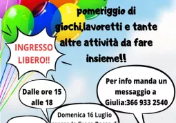 Domenica 16 luglio Divertiamoci in Croce Rossa